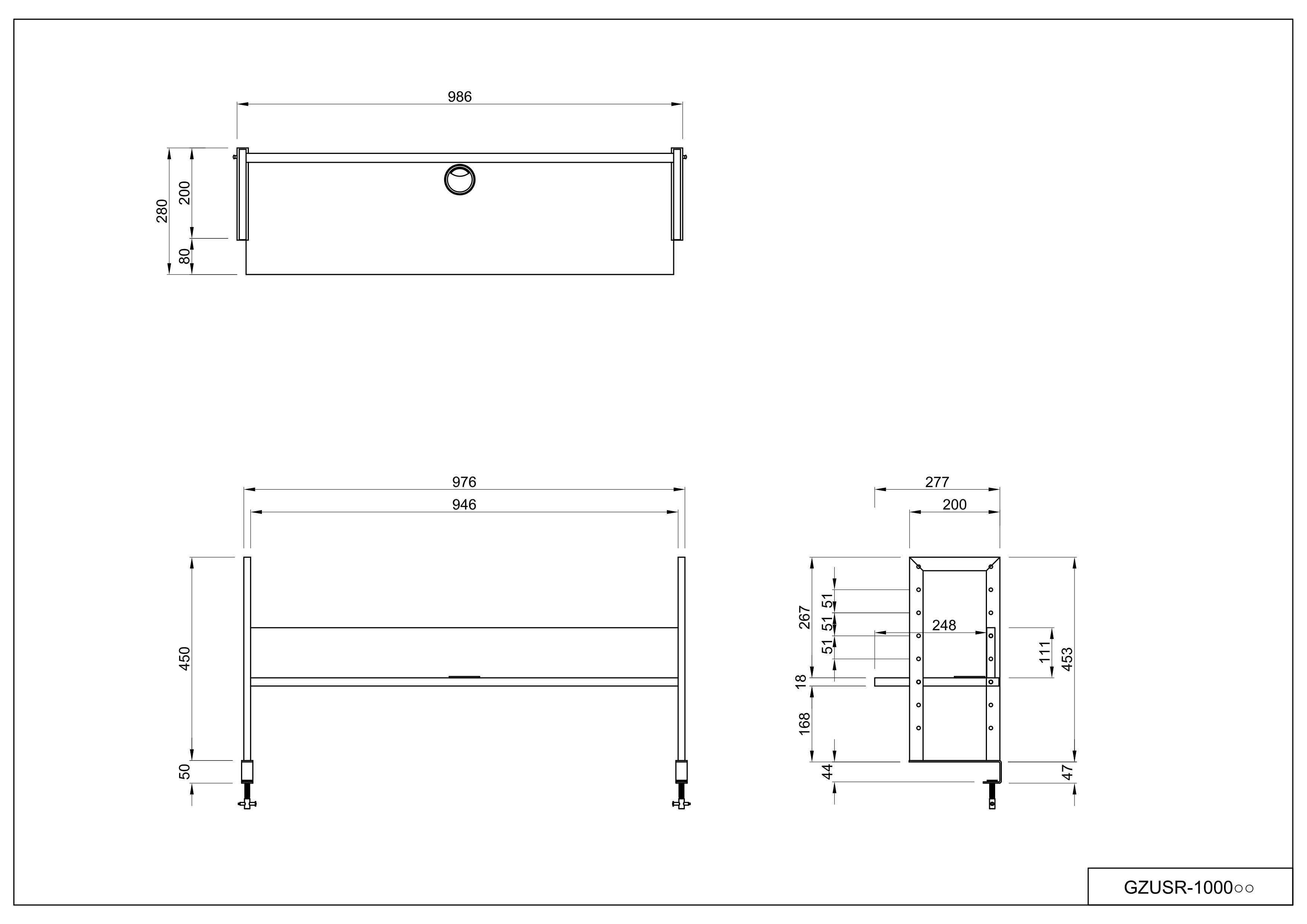 人気沸騰】 アール エフ ヤマカワ ワーキングデスク 上置棚 W1000mm ホワイト GZUSR-1000WH 1台 組立品 