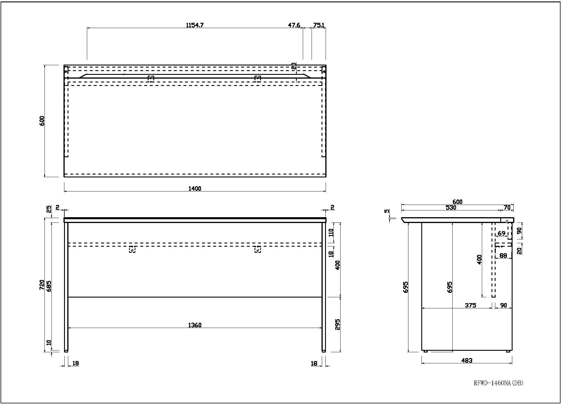 ユピタシリーズ] RF木製デスク W1400xD600 ナチュラル RFWD-1460NA | アール・エフ・ヤマカワ株式会社