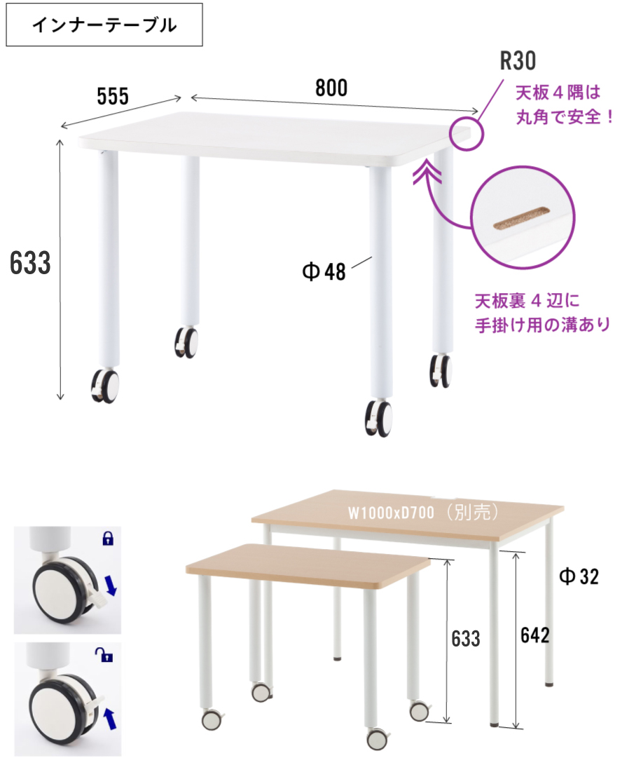 STシリーズインナーテーブル