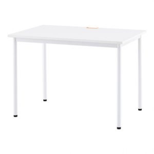 SHシンプルテーブル W1000xD700 ホワイト／GN&OR&WHキャップ付 Z-SHST-1070WHW