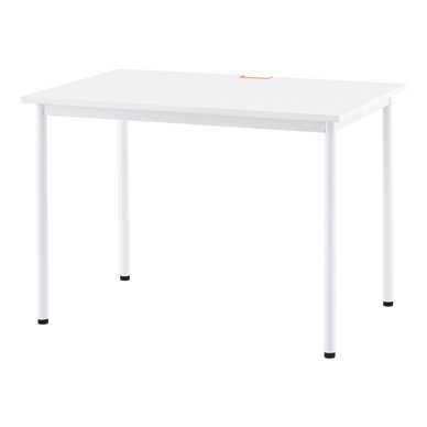 SHシンプルテーブル W1000xD700 ホワイト／GN&OR&WHキャップ付 Z-SHST 