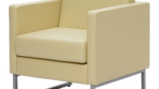【極美品✨定価1脚4万】アール・エフ・ヤマカワ　応接ソファ　４脚セット　ホワイト スクエアソファⅡ レザー 応接セット」アールエフヤマカワ