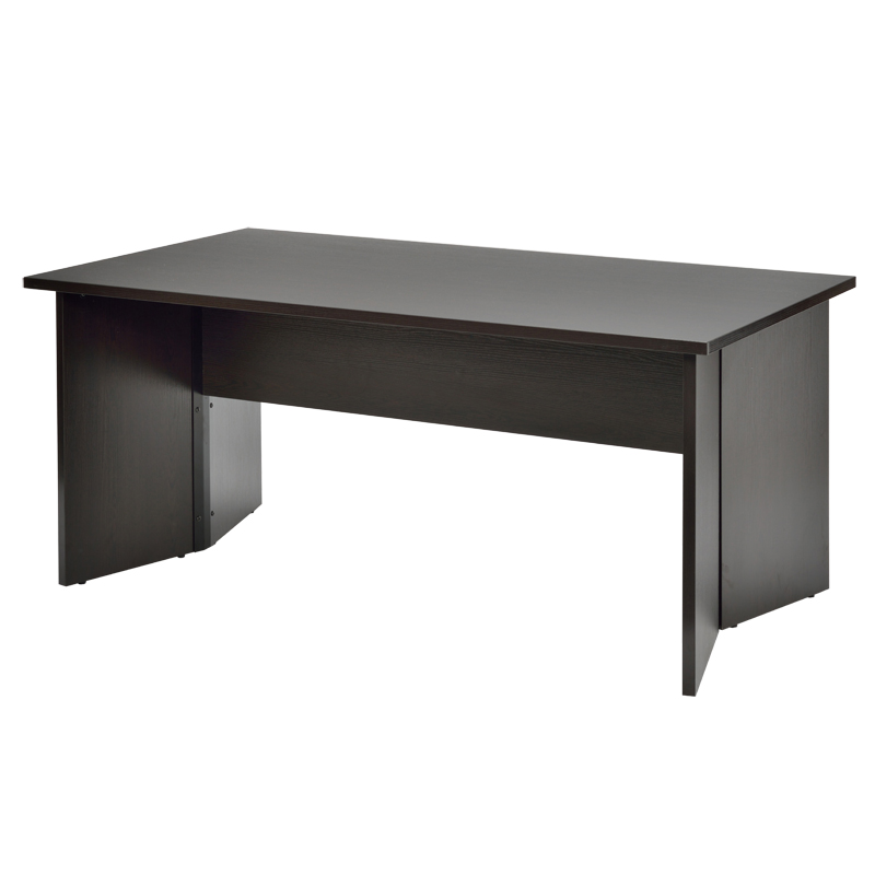 木製パネル脚会議テーブル W1600xD900 ダーク GZPLT-1690DB | オフィス