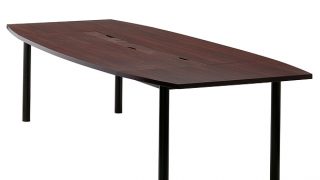 3台在庫　RFヤマカワ配線機能付きミーティングテーブル会議用テーブル 机ダーク 3台在庫 RFヤマカワ配線機能付きミーティングテーブル会議用テーブル