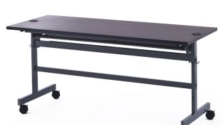 完売】配線機能付きフォールディングテーブルⅡ W1500xD600 ダーク