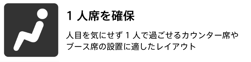 1人席