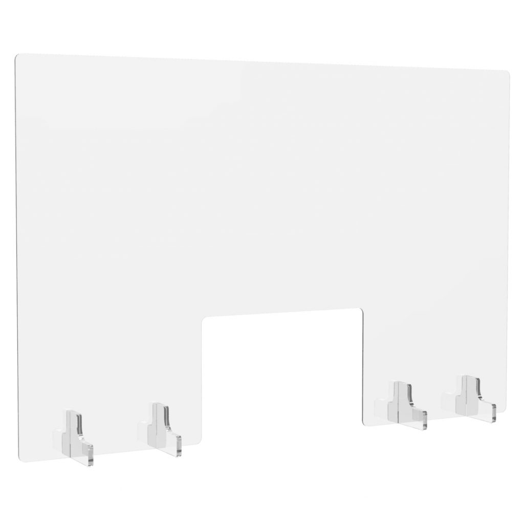 水晶設計図　プロモ　2枚　最安値 アクリル衝立 窓付き W900xH600 AP-9060 | オフィスプランニング