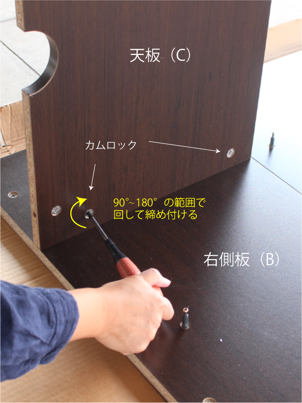 演説台の組み立て