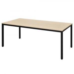 ミーティングテーブル W1800xD900 ナチュラルxブラック脚 RFD2-1890NTBL