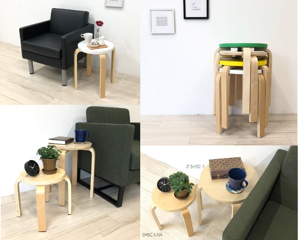 ラウンドシリーズ・木製丸椅子 | 製品情報 | アール・エフ・ヤマカワ 
