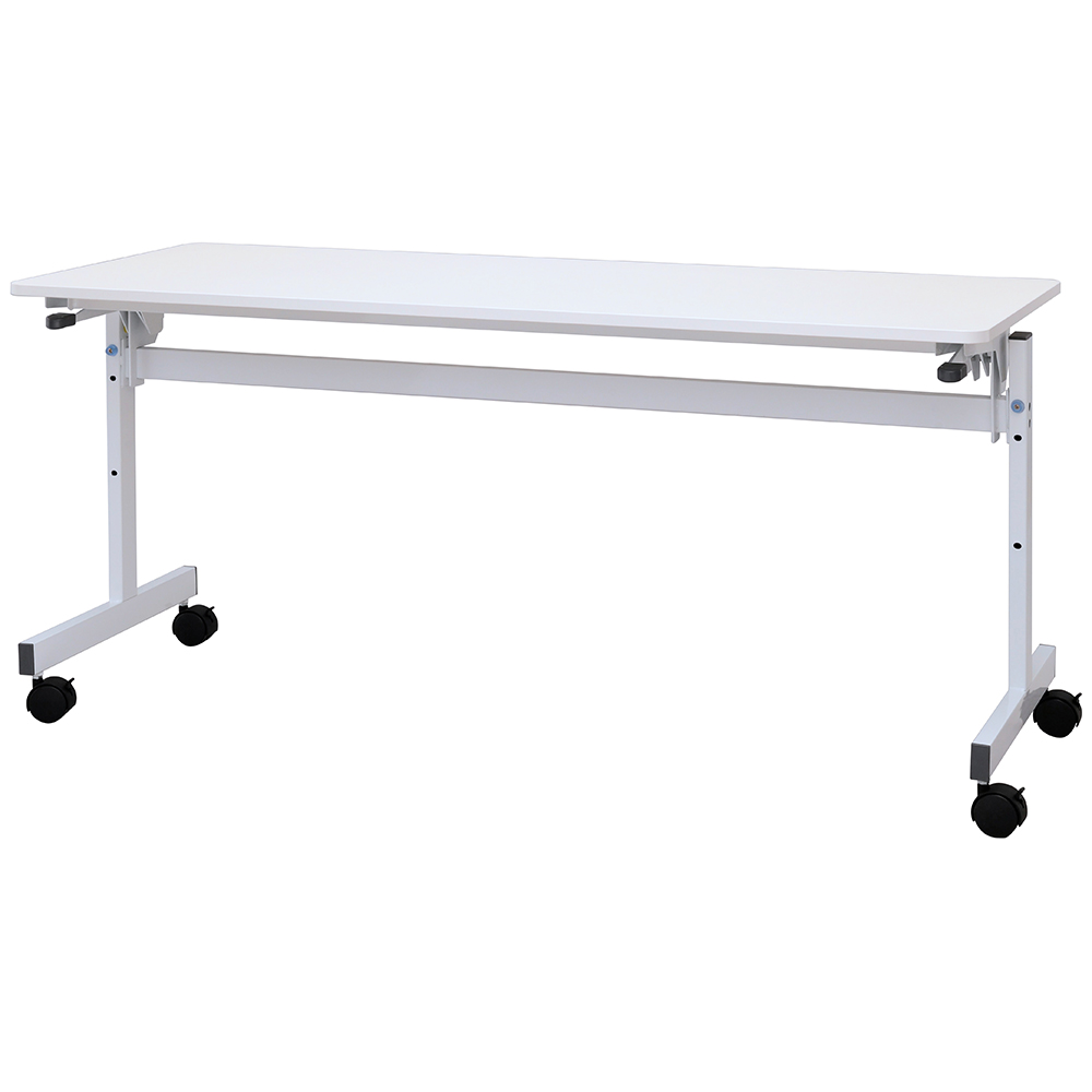 シンプルフォールディングテーブルⅢ W1500xD600 ホワイト RFFT3-1560WH
