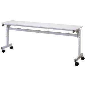 シンプルフォールディングテーブルⅢ W1800xD400 ホワイト RFFT3-1840WH