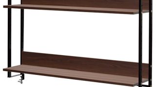 【未使用】WARUDON ウォールナット デバイスワークス ワーキングデスク上置ハイシェルフW800 ウォルナット GZUSRH