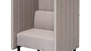 カッコ ファブリックソファ W800×H1230 ベージュ 両側パネルタイプ