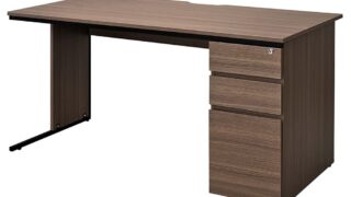 ワークデスクⅡ 片袖 W1400xD700 ウォルナットⅡ GZWC2-1470DM2