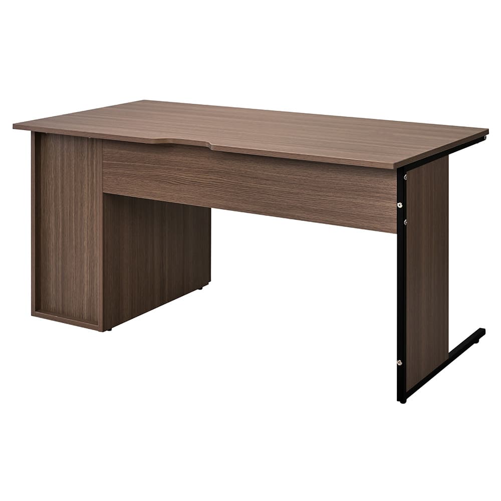 ワークデスクⅡ 片袖 W1400xD700 ウォルナットⅡ GZWC2-1470DM2