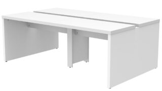 ソリード フリーアドレス用デスクⅡ W2000×D1200 ホワイト×ホワイト脚