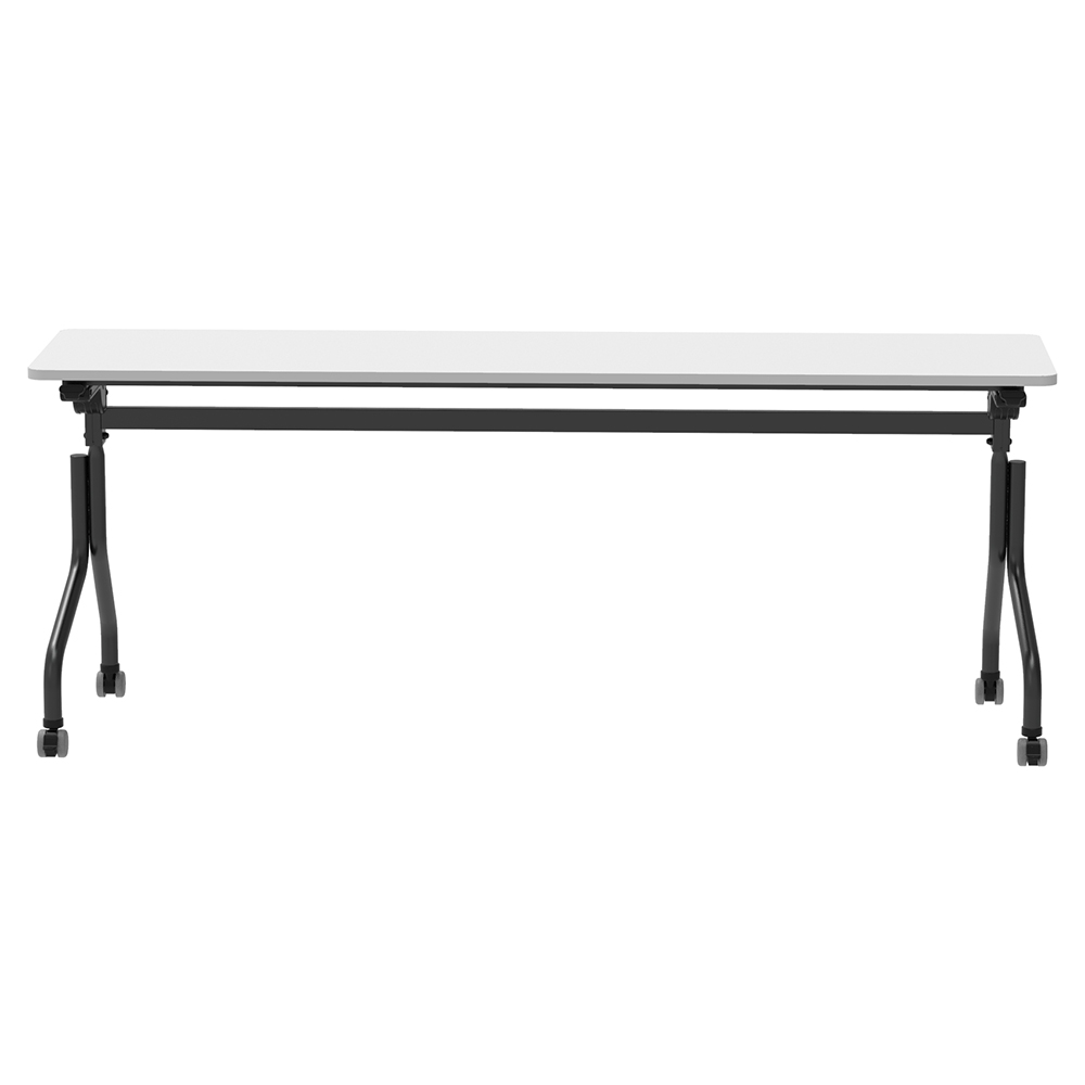 パラレル フォールディングテーブル W1800×D450 ホワイト×ブラック脚 RFPFT-1845WH-BL