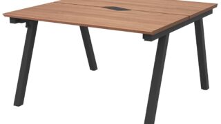 チルト フリーアドレス用テーブル W1200×D1200 ウォルナット×ブラック