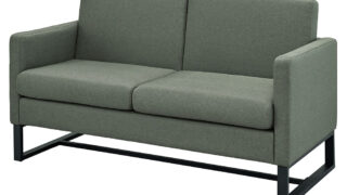エフィカ2本セット スクエアソファⅡ ファブリック 2人掛け グリーン RFSSF2-F2PGN