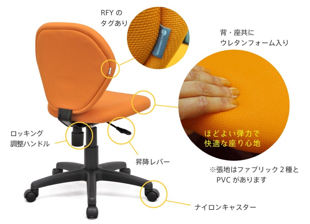 パレットチェアの機能説明