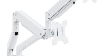 モニターアーム メカニカルスプリング式 上締めタイプ デュアル