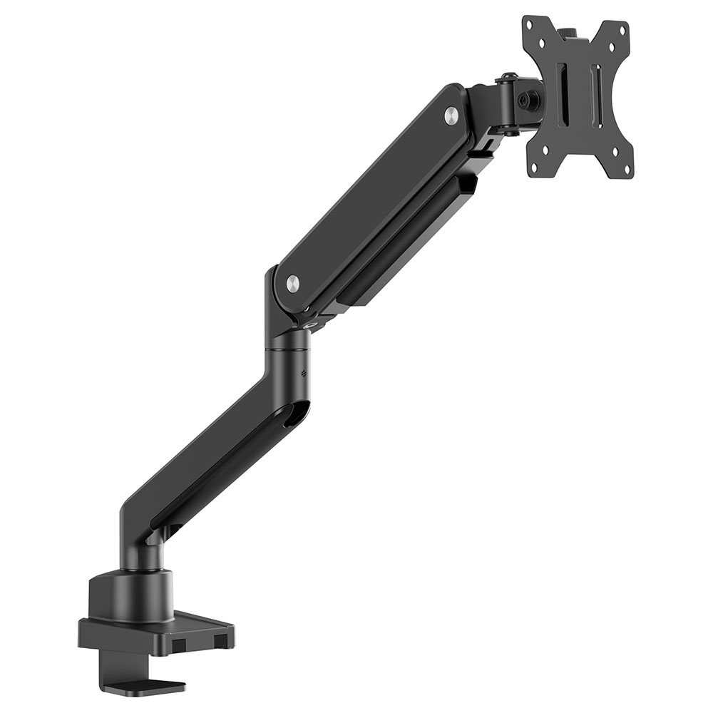 モニターアーム メカニカルスプリング式 上締めタイプ シングル ブラック RFMA-DT53-SGBK
