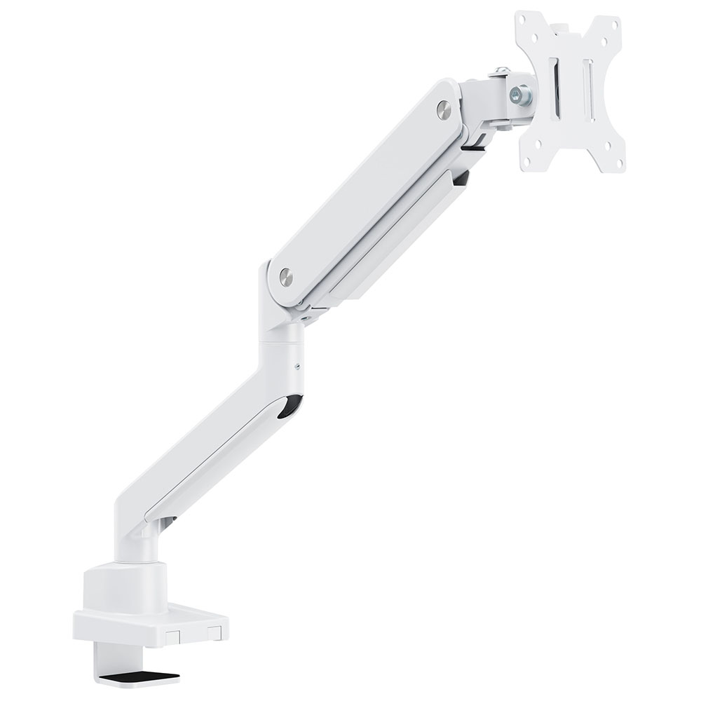 モニターアーム メカニカルスプリング式 上締めタイプ シングル ホワイト RFMA-DT53-SGWH