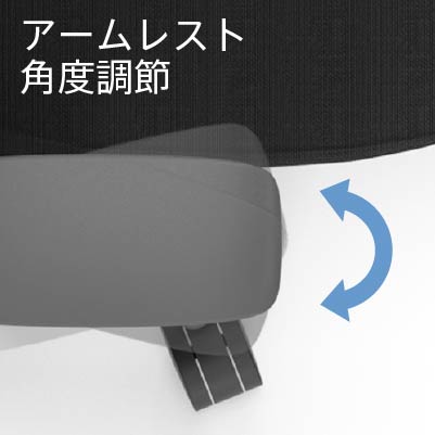 アームレストの角度調節