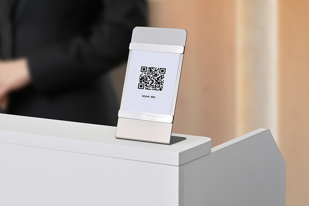 インフォメーションボードA6用使用イメージ(シルバー)