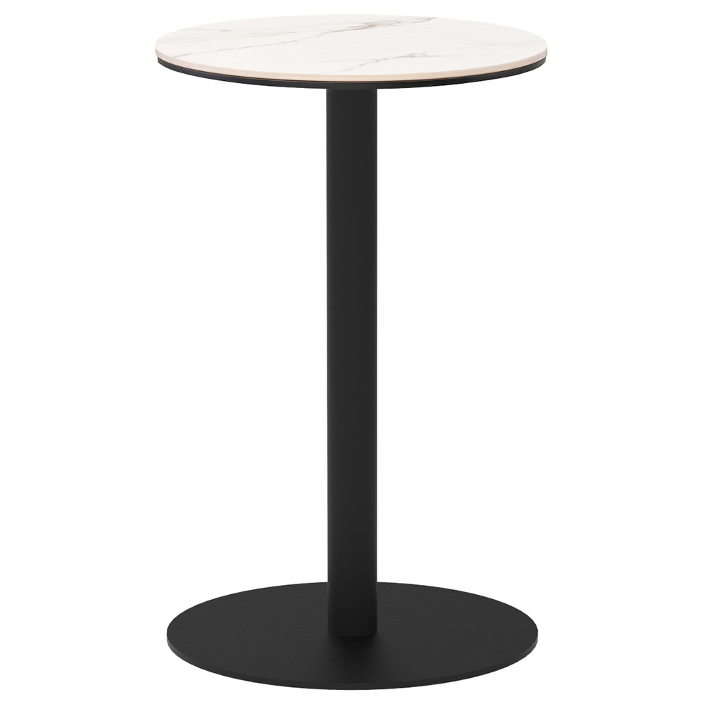 リスタ カフェテーブル セラミック 丸形 Φ450 ホワイトマーブル RFRCC-450RWM