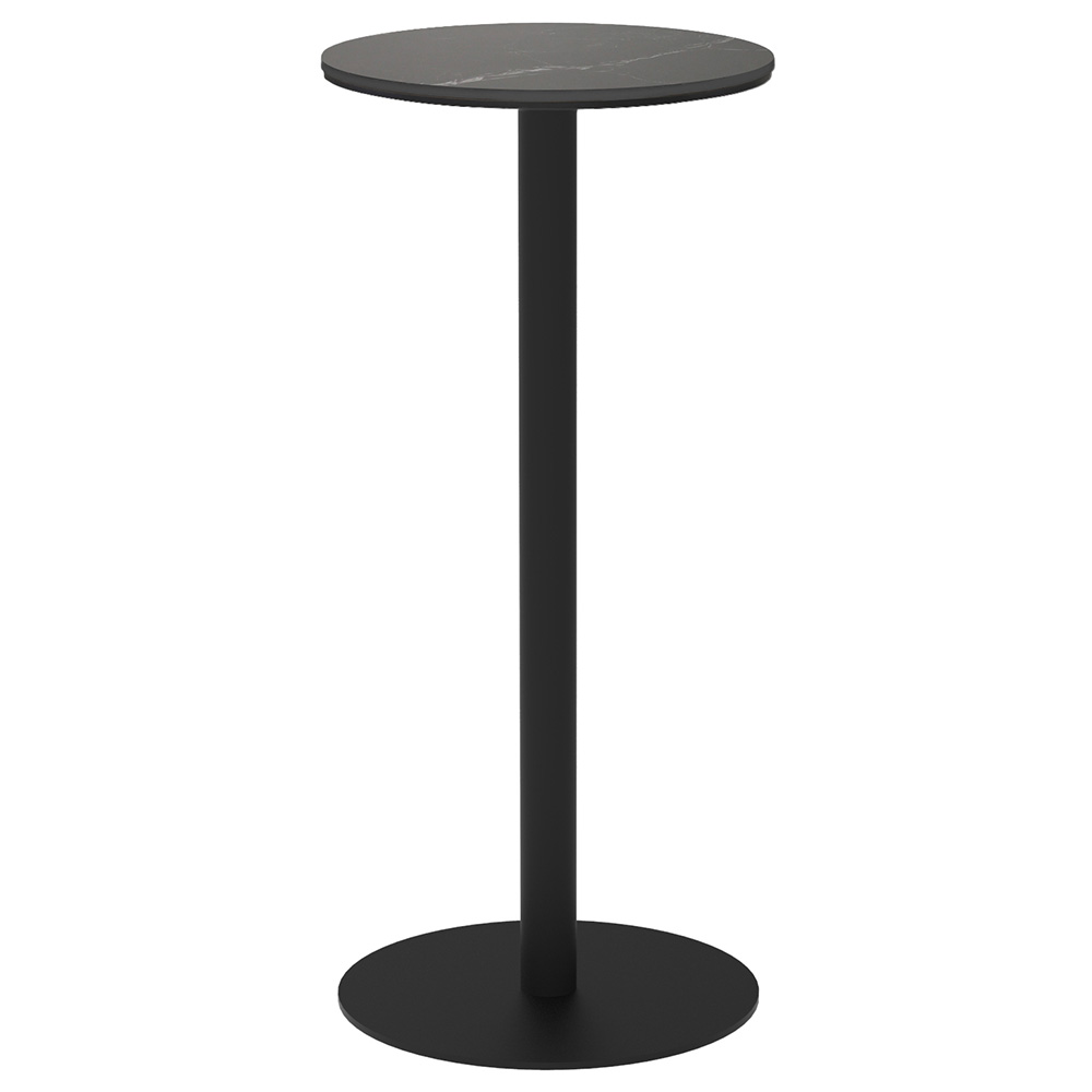 リスタ カフェテーブル セラミック ハイ 丸形 Φ450 ブラックマーブル RFRCC-H450RBM