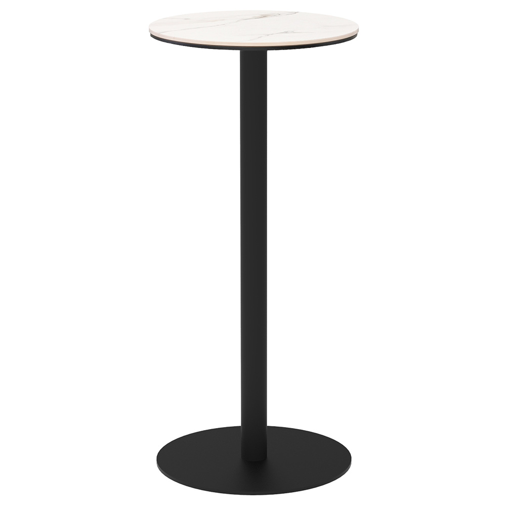 リスタ カフェテーブル セラミック ハイ 丸形 Φ450 ホワイトマーブル RFRCC-H450RWM