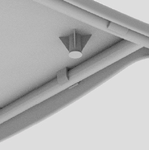 フォリオ ループ脚チェアのディテール