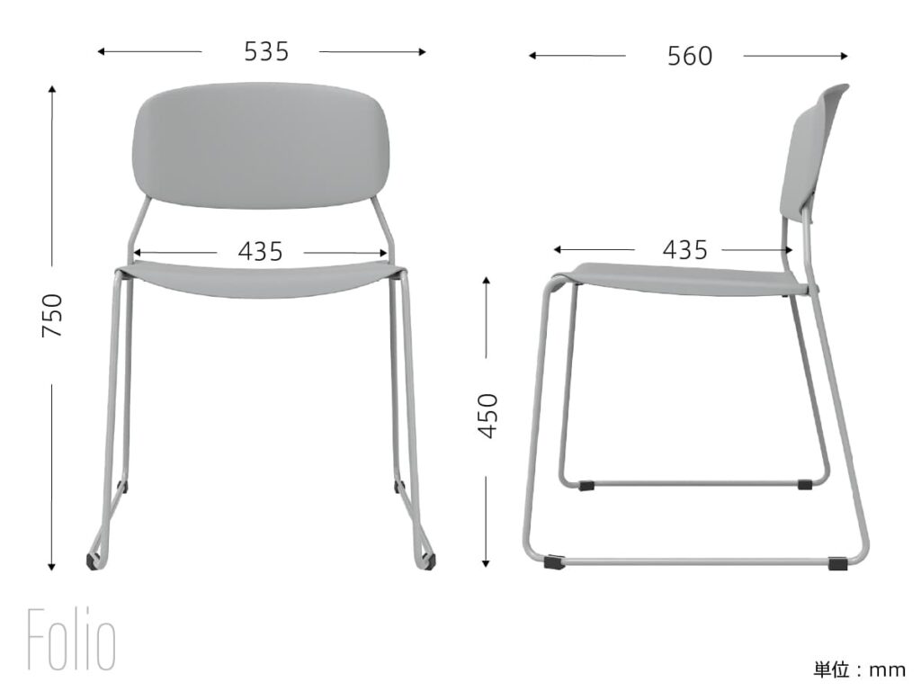 背中に心地よくフィットする形状