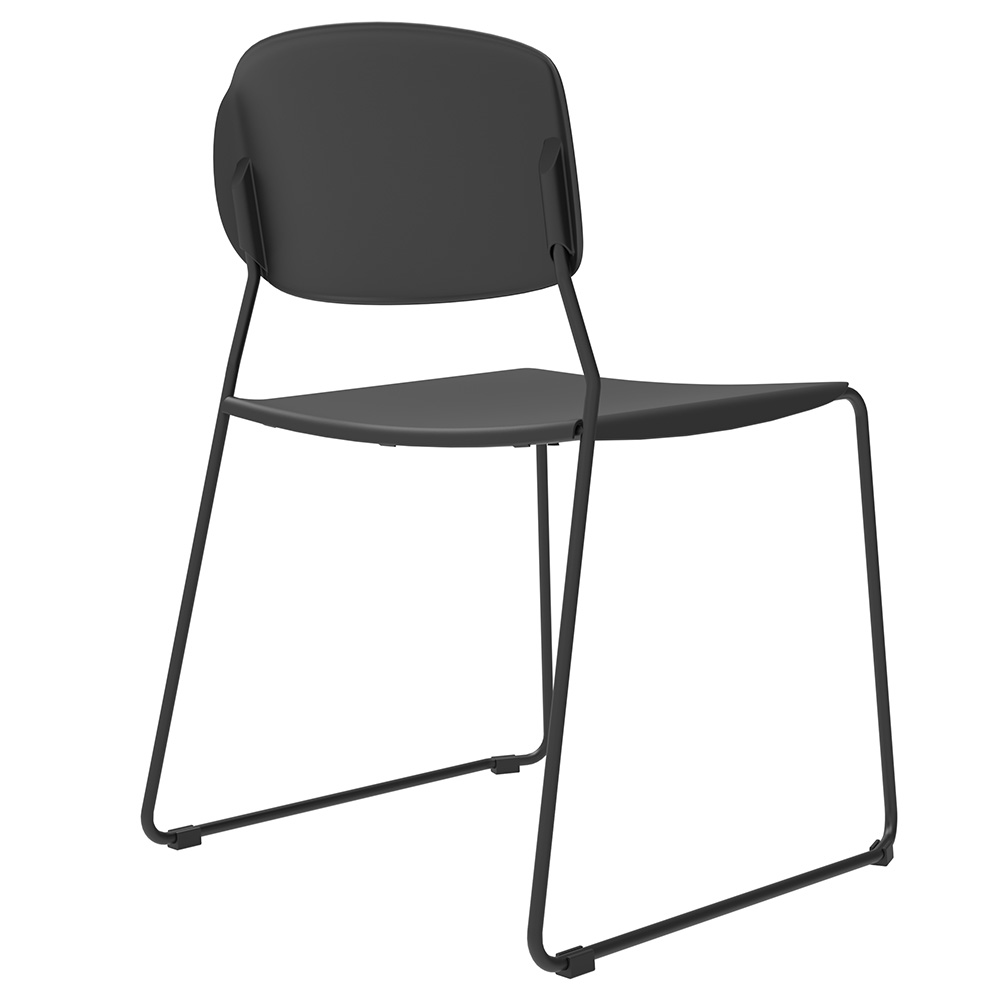 フォリオ ループ脚チェア ブラック RFC-FOBK