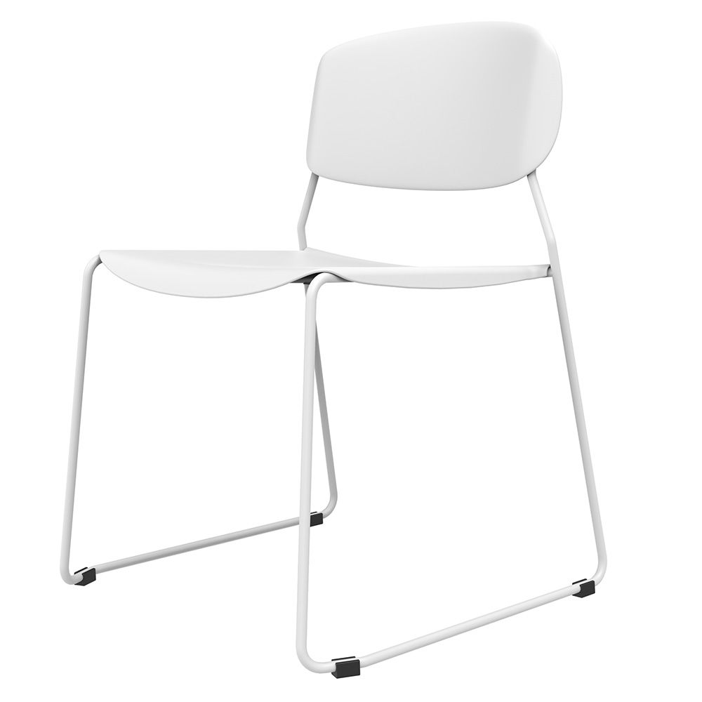 フォリオ ループ脚チェア ホワイト RFC-FOWH