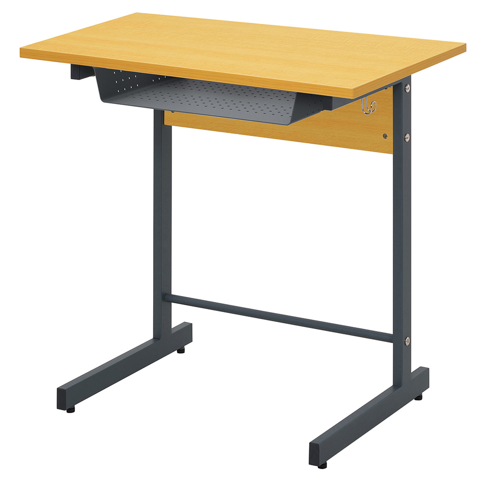 スモール研修用デスクⅢ W650xD450 L字脚 ナチュラル RFJD3-6545NL