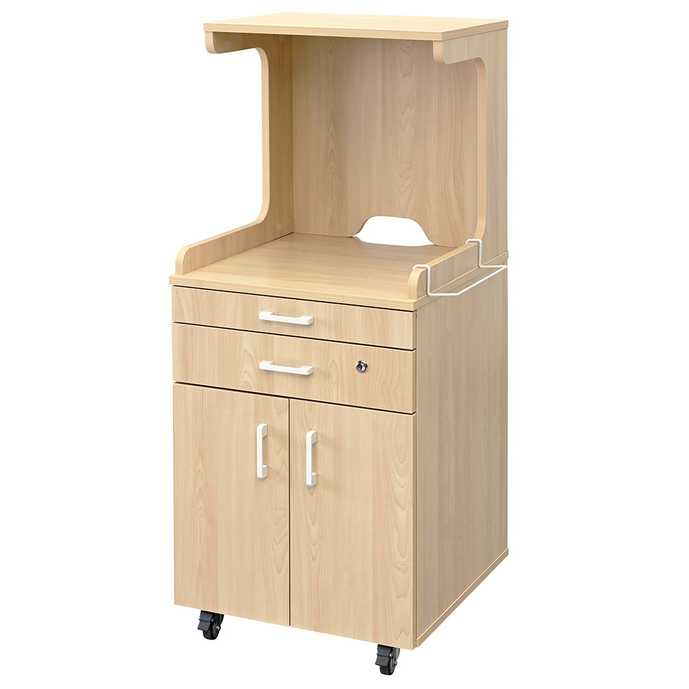 メディット 床頭台 ミドル ナチュラル 扉･棚板付き RFMSD-MNA-DT