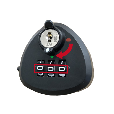 ダイヤル錠の使用方法