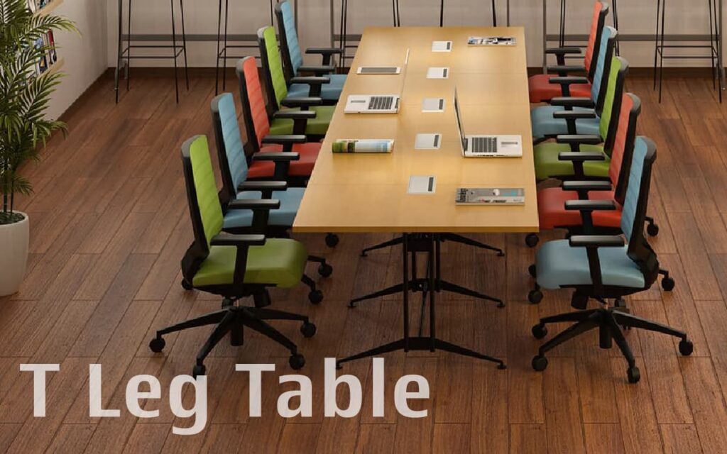 フリーアドレスデスクにも最適！T字脚大会議テーブル｜製品情報