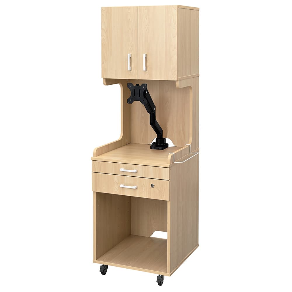 メディット 床頭台 ハイ ナチュラル モニターアーム ブラック付き RFMSD-HNA-MABK