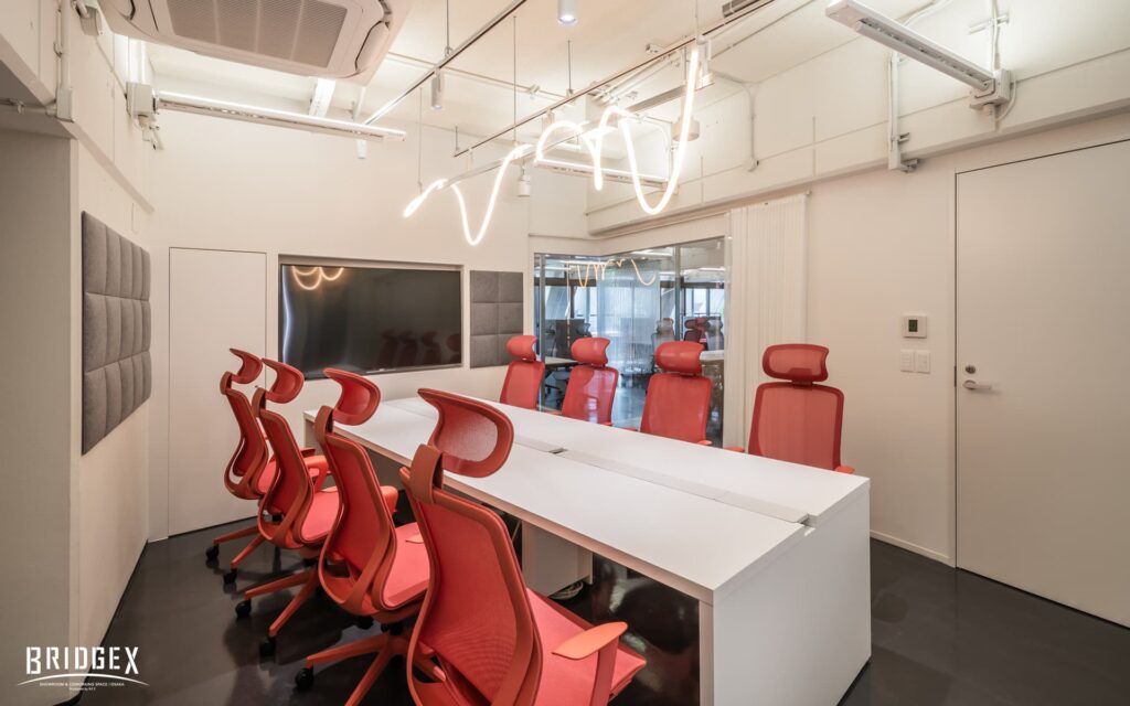 大阪・淀屋橋エリアのコワーキングスペースBRIDGEXのバーチャル背景